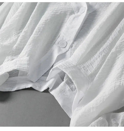Elysia Summer Blouse | Cotton-Linen Blend, Batwing Sleeves 2
