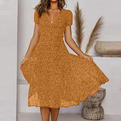 Elysia Women's Dress | Elegant V-Neck, Flattering A-Line Summer Style 2