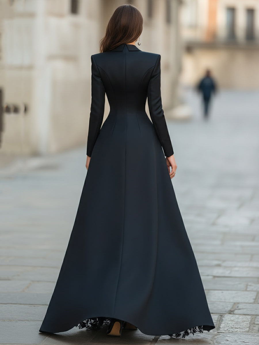 Elysian Women's Gown | Satin Lace, Three-Piece Formal Evening Dress 4