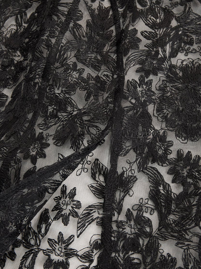 Elysian Women's Gown | Satin Lace, Three-Piece Formal Evening Dress 8