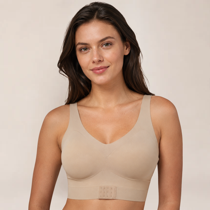 Felicity Wireless Bra | Seamless Push-Up Posture corrector Bra , No Underwire with Cross Back Support
