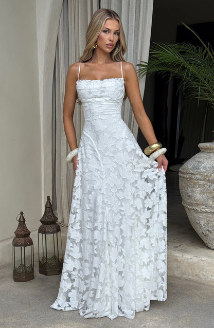 Felicity Maxi Dress | Floral Burnout, Elegant Cowl Neck 2