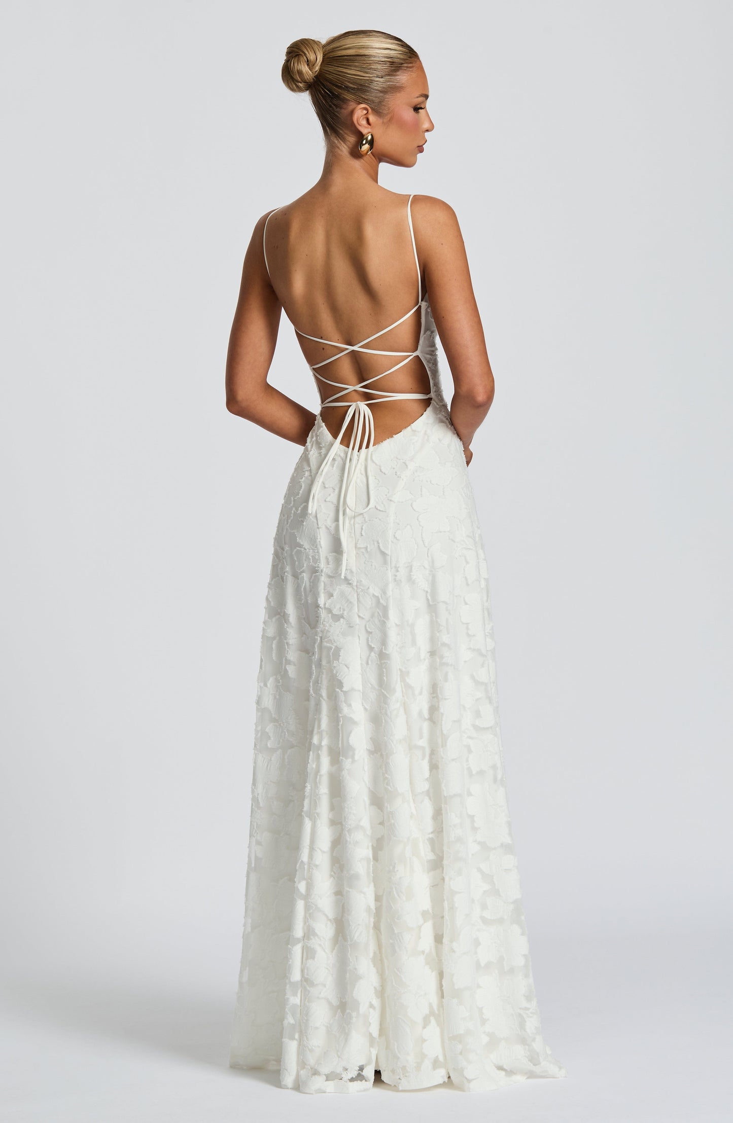 Felicity Maxi Dress | Floral Burnout, Elegant Cowl Neck 7