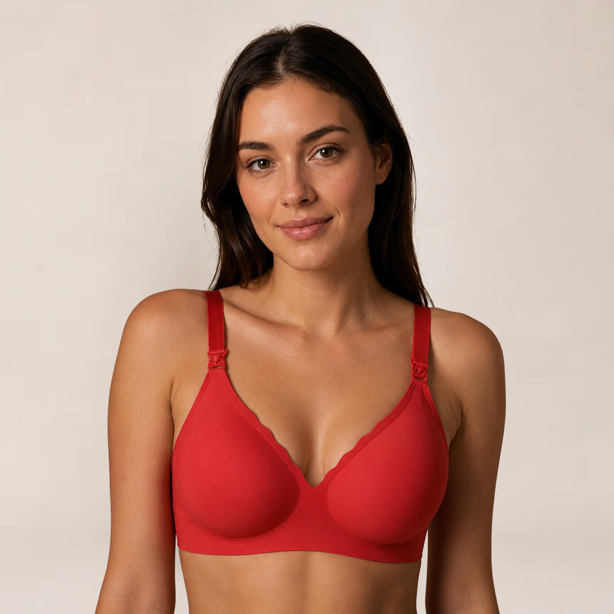 Fina Nursing Bra | Seamless, Ultra Thin, Elegant V-Neck Design