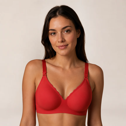 Fina Nursing Bra | Seamless, Ultra Thin, Elegant V-Neck Design