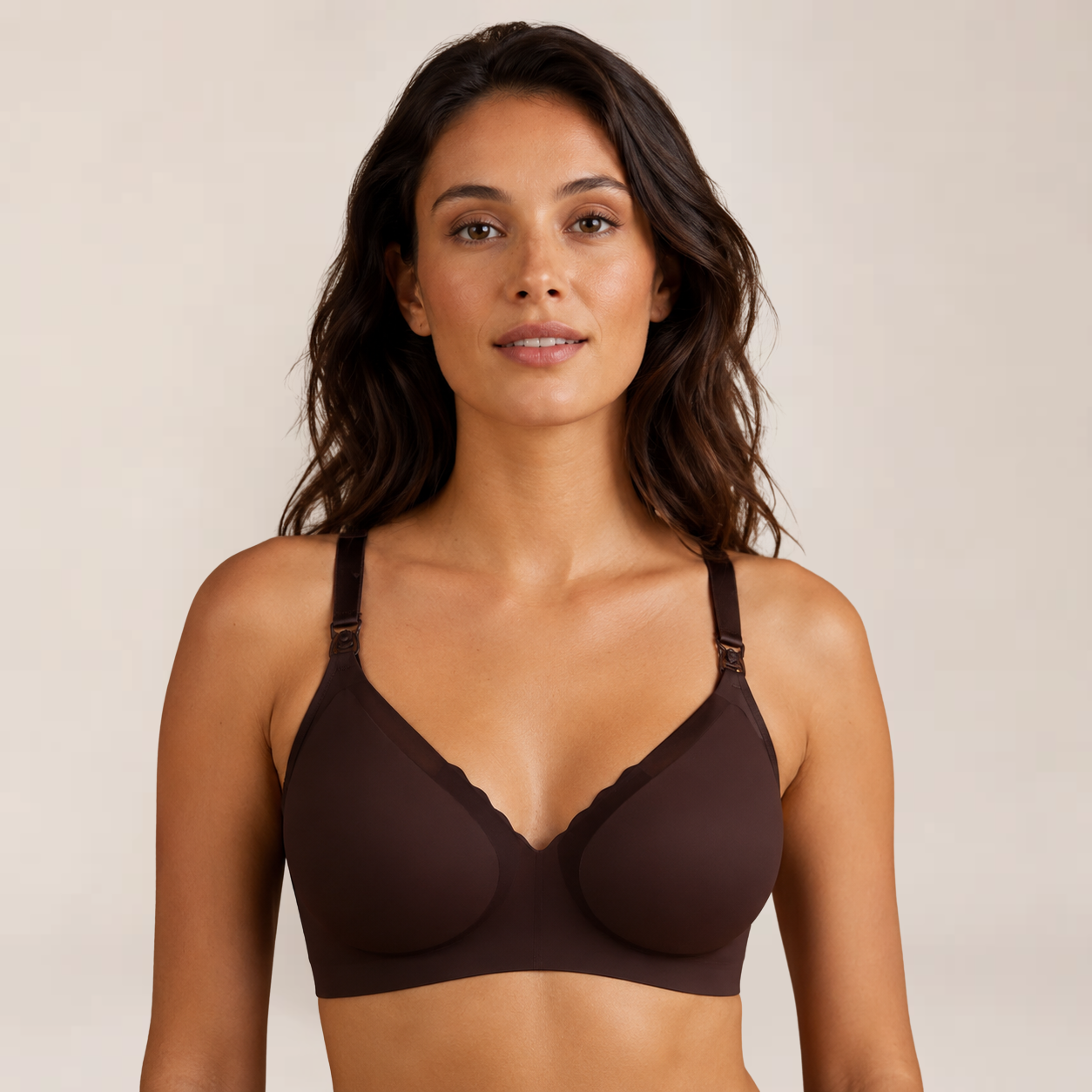 Fina Nursing Bra | Seamless, Ultra Thin, Elegant V-Neck Design