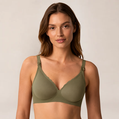 Fina Nursing Bra | Seamless, Ultra Thin, Elegant V-Neck Design