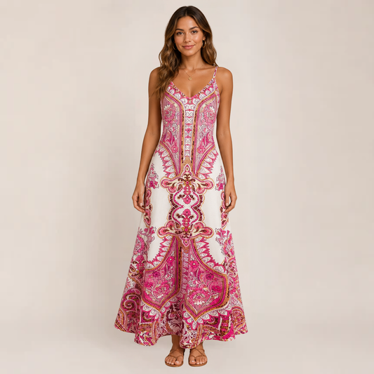 Jazzy Maxi Dress | Flowy A-Line, Lightweight Summer Dress for Wedding Guests