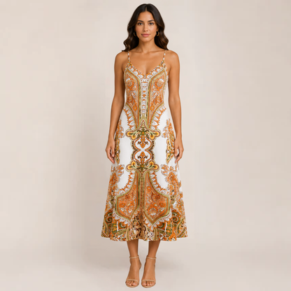 Jazzy Maxi Dress | Flowy A-Line, Lightweight Summer Dress for Wedding Guests