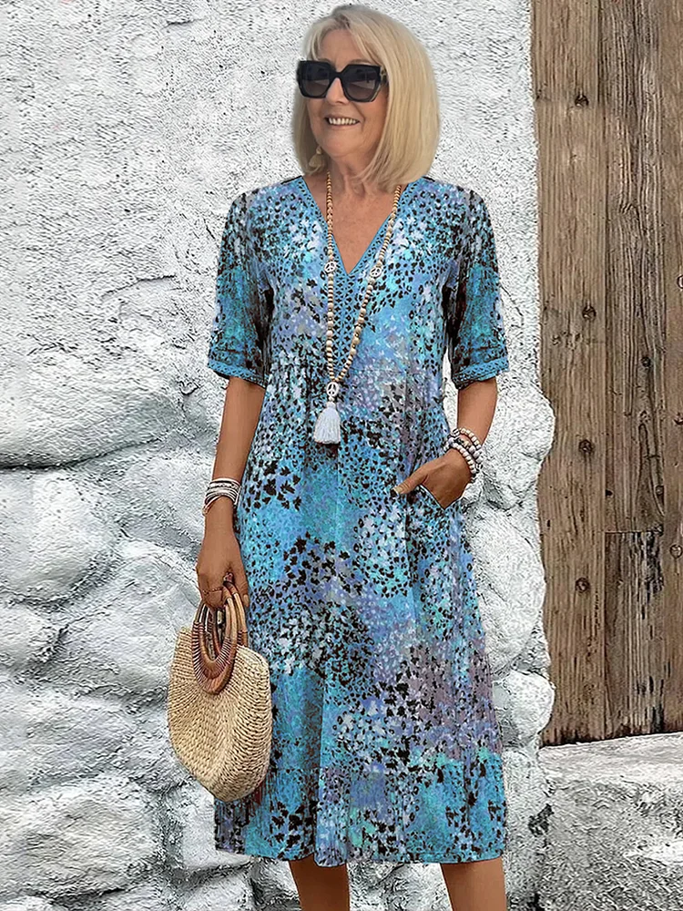 Haven Floral Midi Dress | Tummy Coverage, Breathable Comfort 3