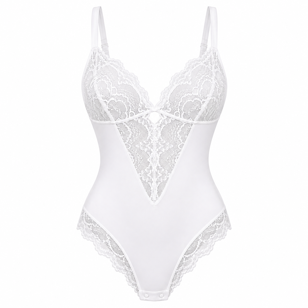 Haven Lace Bodysuit | Black, Compression Fit, Low-Back Design