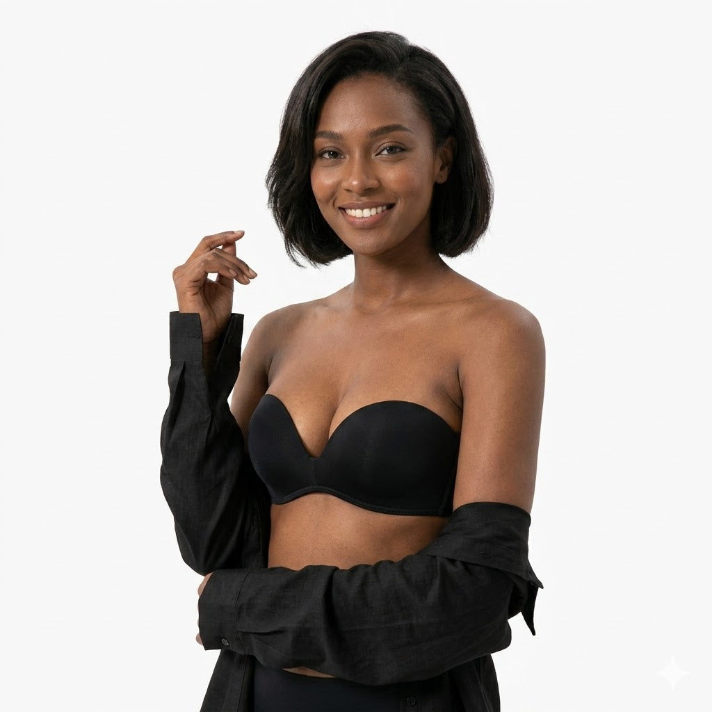 Haven Strapless Push-Up Bra | Seamless Silicone, Ideal for Backless Dresses