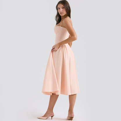 Jade Midi Dress | Elegant Cotton-Polyester Blend for Women 3