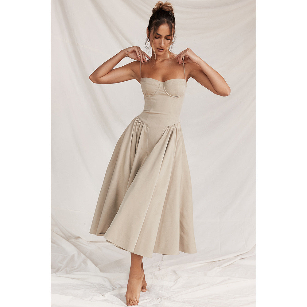 Jade Midi Dress | Elegant Cotton-Polyester Blend for Women 6