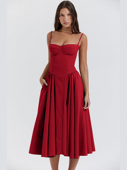 Jade Midi Dress | Elegant Cotton-Polyester Blend for Women 7