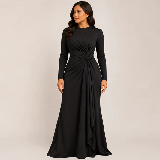 Jovial Bodycon Dress | Ruched Long Sleeve, Perfect for Cocktail Events