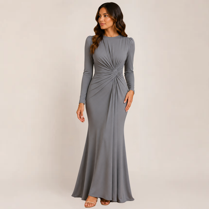 Jovial Bodycon Dress | Ruched Long Sleeve, Perfect for Cocktail Events