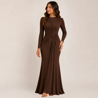 Jovial Bodycon Dress | Ruched Long Sleeve, Perfect for Cocktail Events