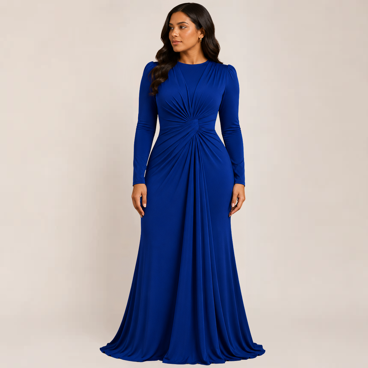 Jovial Bodycon Dress | Ruched Long Sleeve, Perfect for Cocktail Events