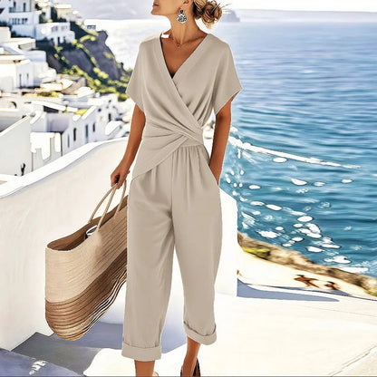 Kira Two-Piece Set | Elegant Wrap-Front Design 0