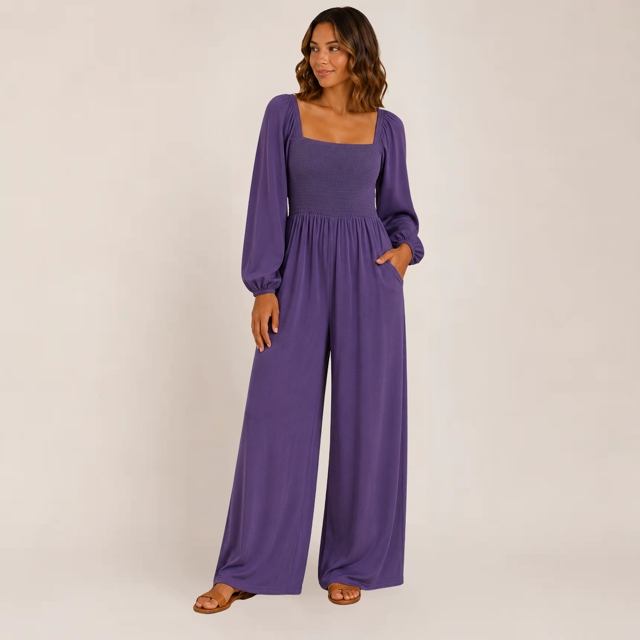 Kisha Black Jumpsuit | Wide Leg, Relaxed Fit for Women