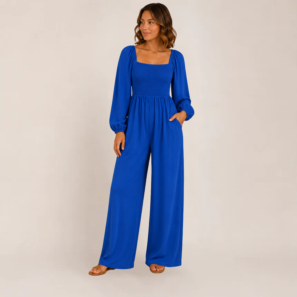 Kisha Black Jumpsuit | Wide Leg, Relaxed Fit for Women