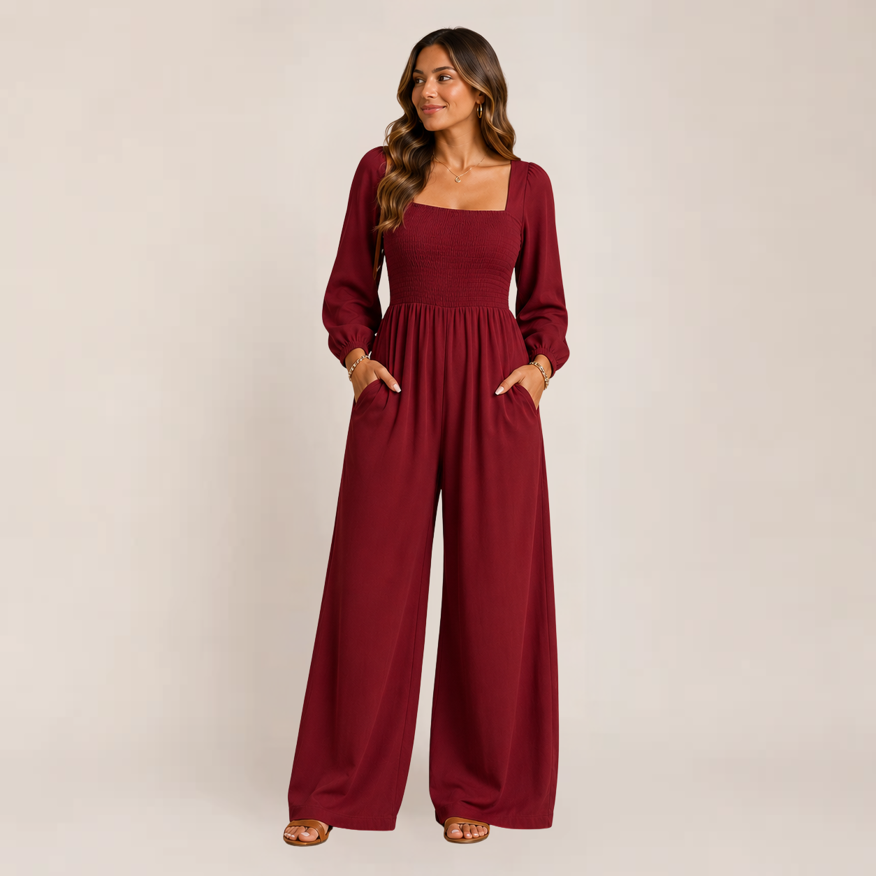 Kisha Black Jumpsuit | Wide Leg, Relaxed Fit for Women