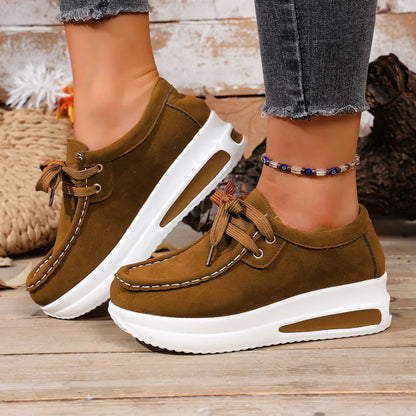 Liora Platform Walkers | Premium Suede, Cushioned Insole 0
