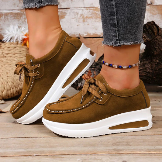 Liora Platform Walkers | Premium Suede, Cushioned Insole 0