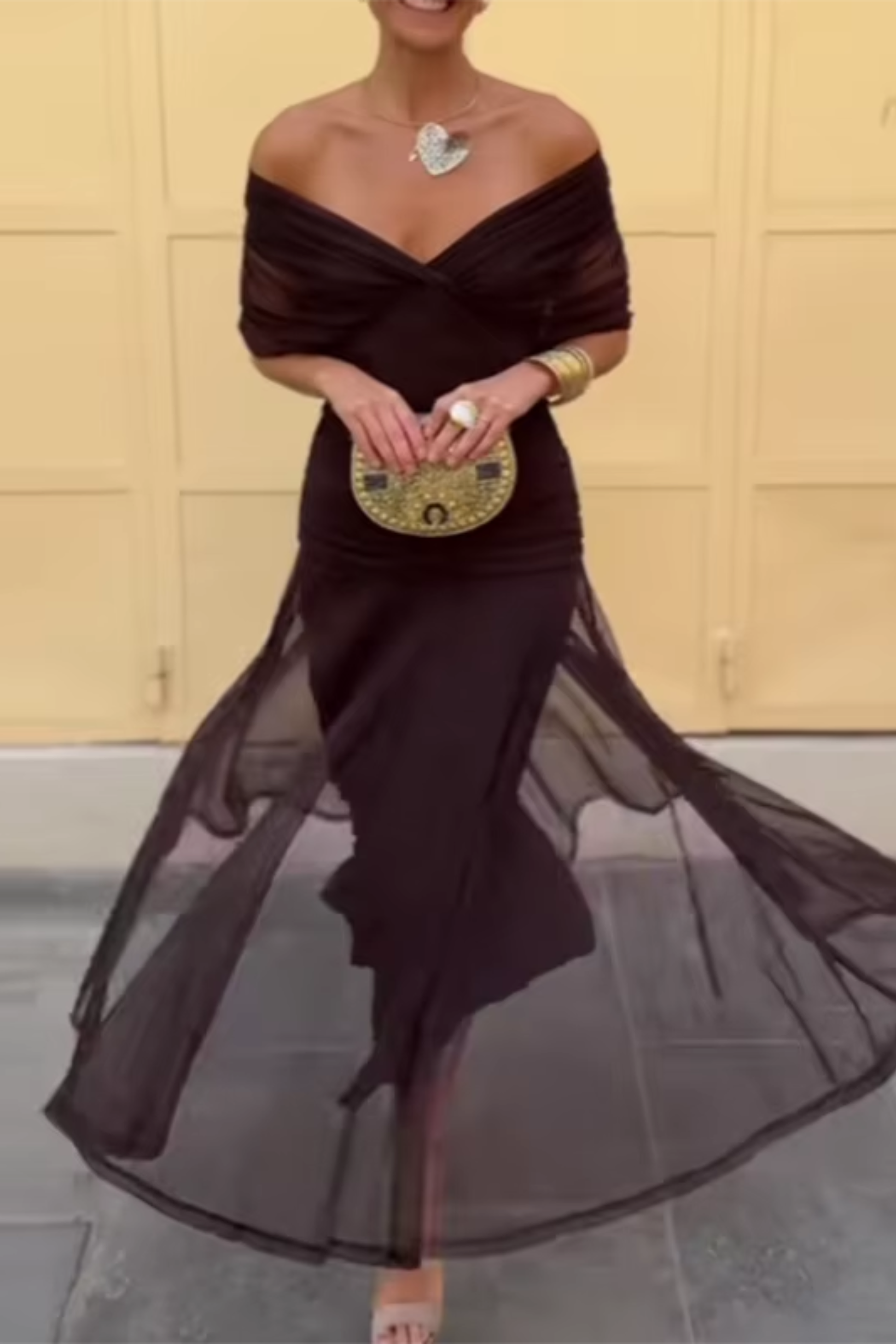 Livia Maxi Dress | Elegant V-Neck, Fluid Fabric, Plus Size Available 9