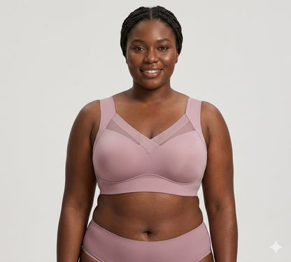Luna Lace Sport Bras | Plus Size, Wireless Comfort, Soft Fabric