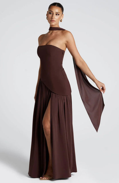Luna Corset Dress | Strapless, High Slit, Formal Wear 1