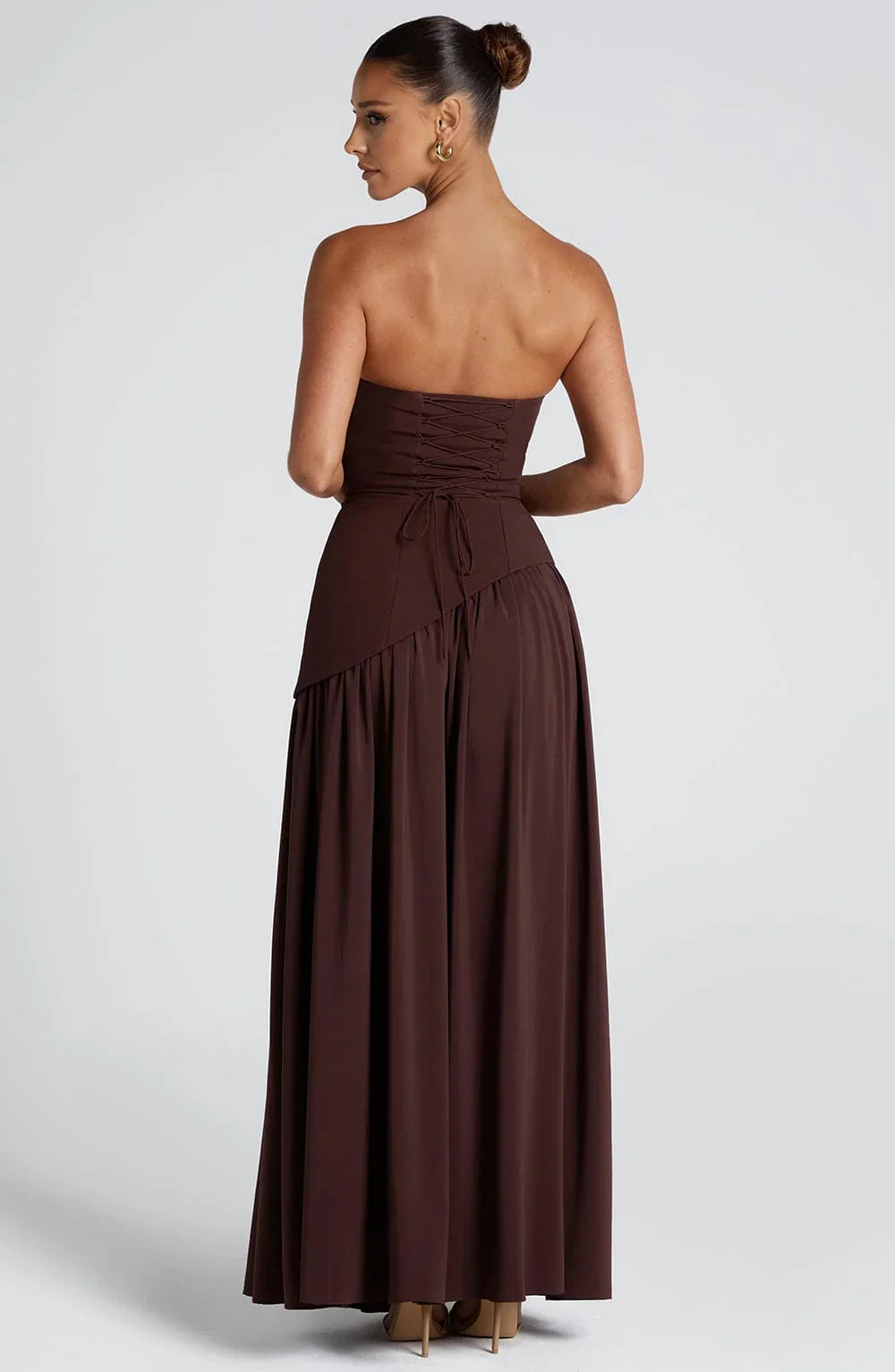 Luna Corset Dress | Strapless, High Slit, Formal Wear 3