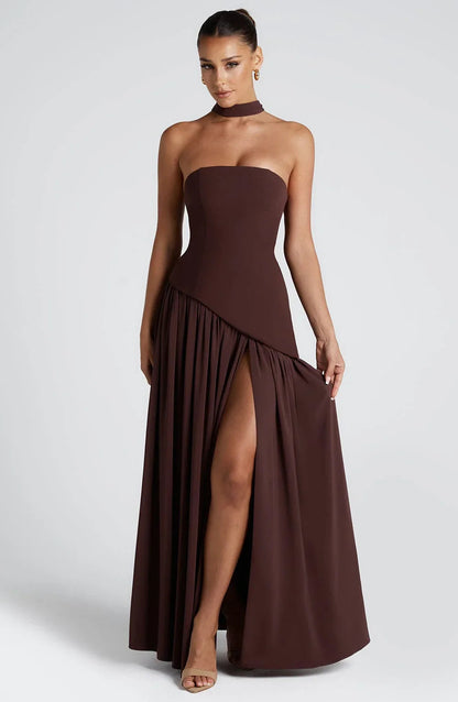 Luna Corset Dress | Strapless, High Slit, Formal Wear 6