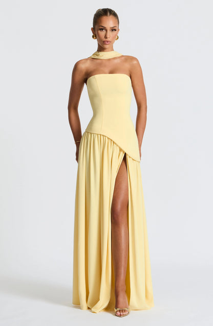 Luna Corset Dress | Strapless, High Slit, Formal Wear 8