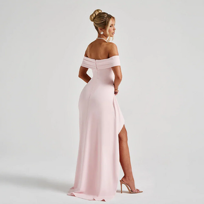 Luna Maxi Dress | Off-Shoulder, Chic Slit for Women 1