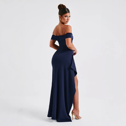 Luna Maxi Dress | Off-Shoulder, Chic Slit for Women 5