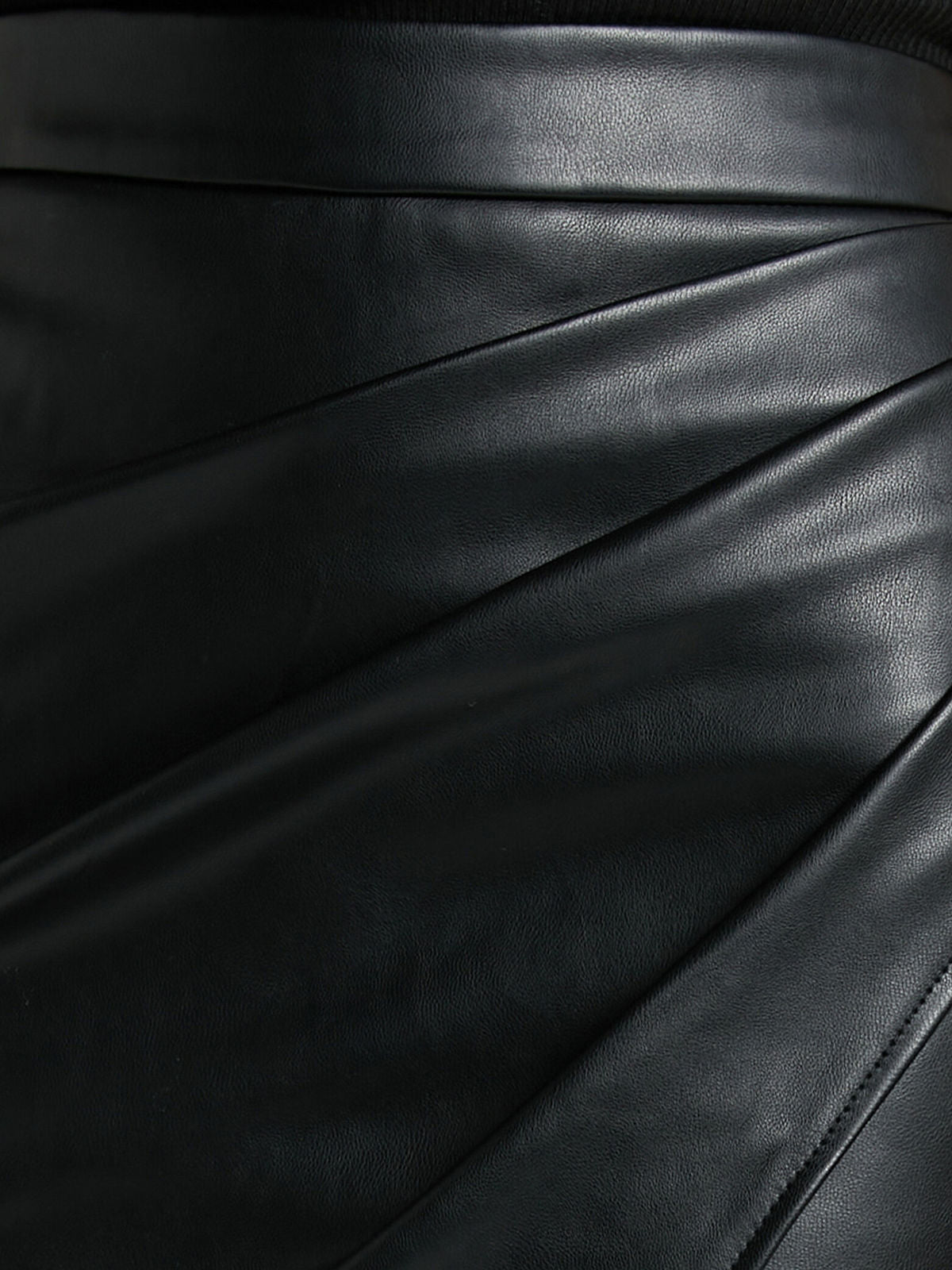 Luxe Midi Skirt | Pleated High-Waisted Faux Leather for Women 4