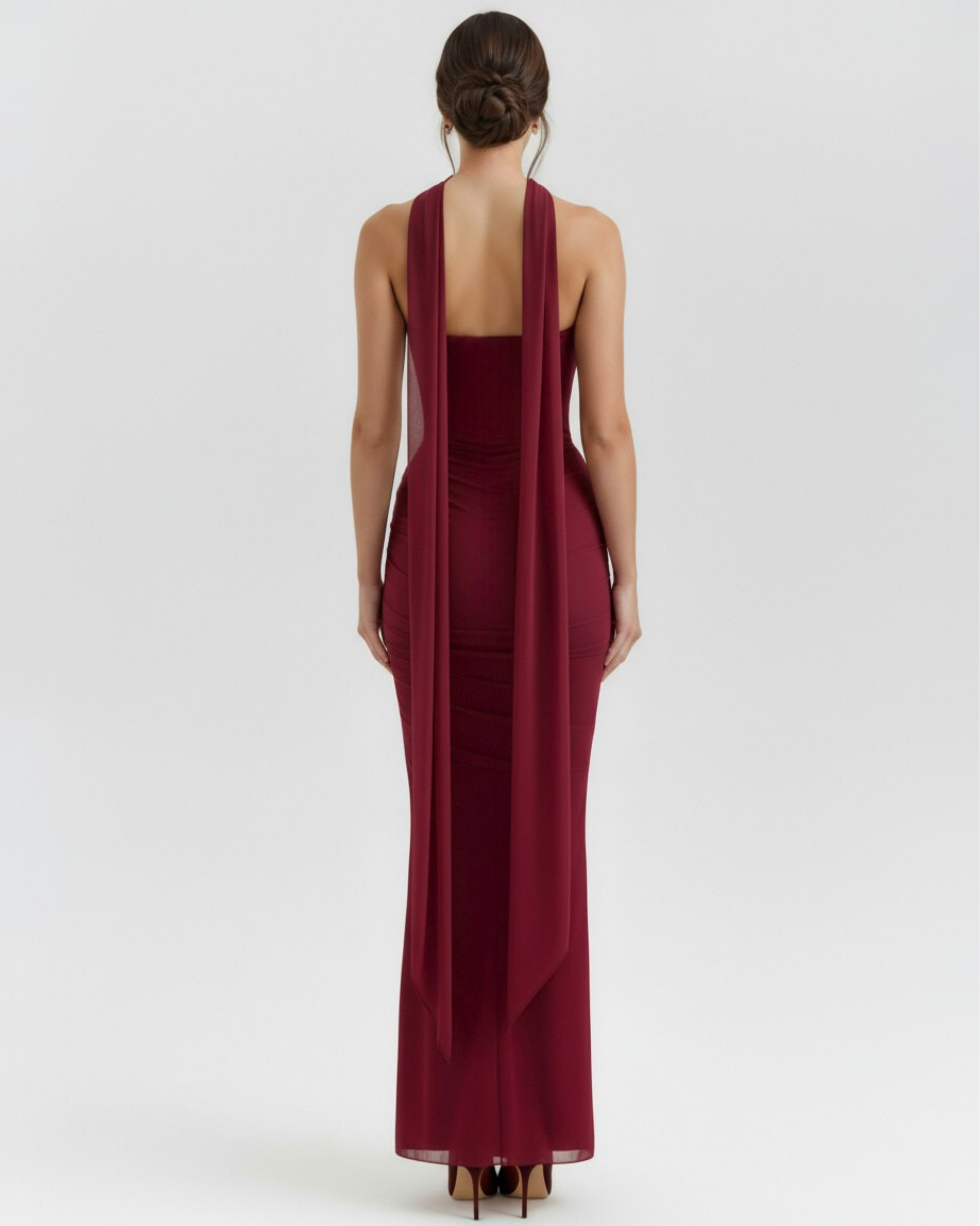 Malu Maxi Dress Set | Soft Stretch Mesh, Elegant Corset and Skirt 4