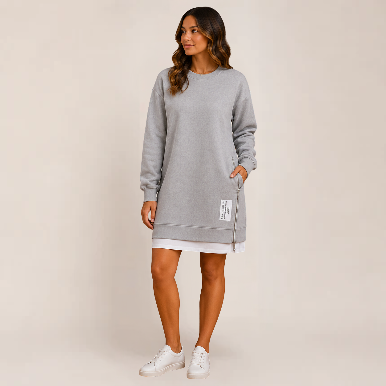 Mela Womens Dress | Oversized Relaxed Fit, Versatile Casual Style