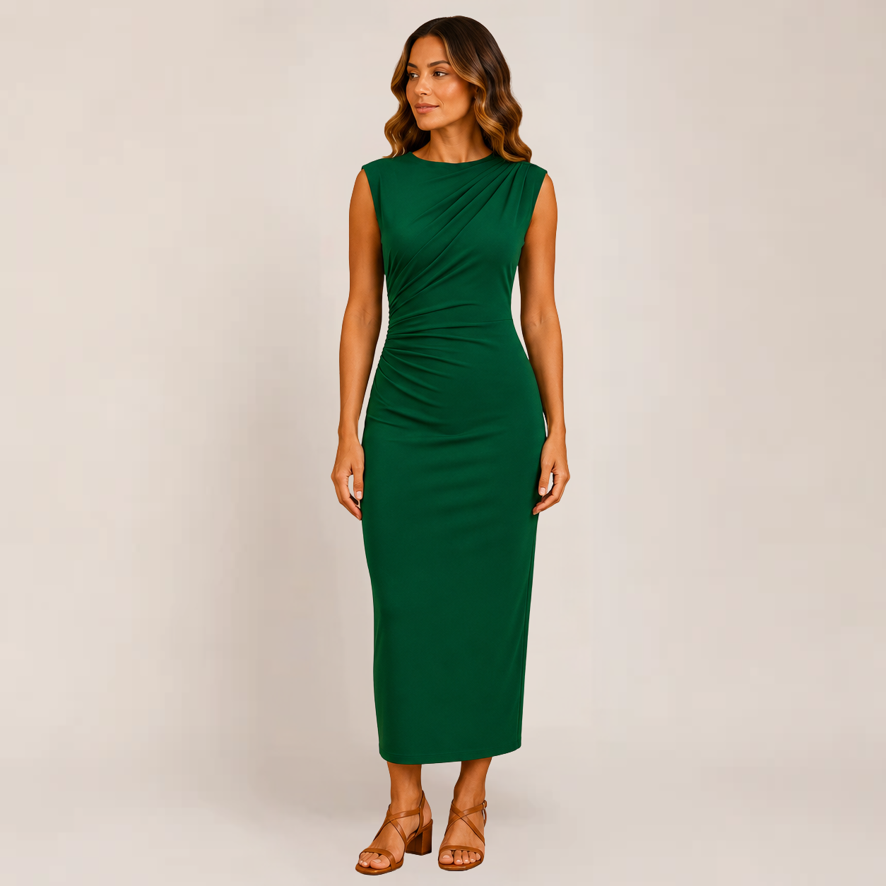 Melo Bodycon Dress | Elegant Black Cocktail Dress with Back Slit