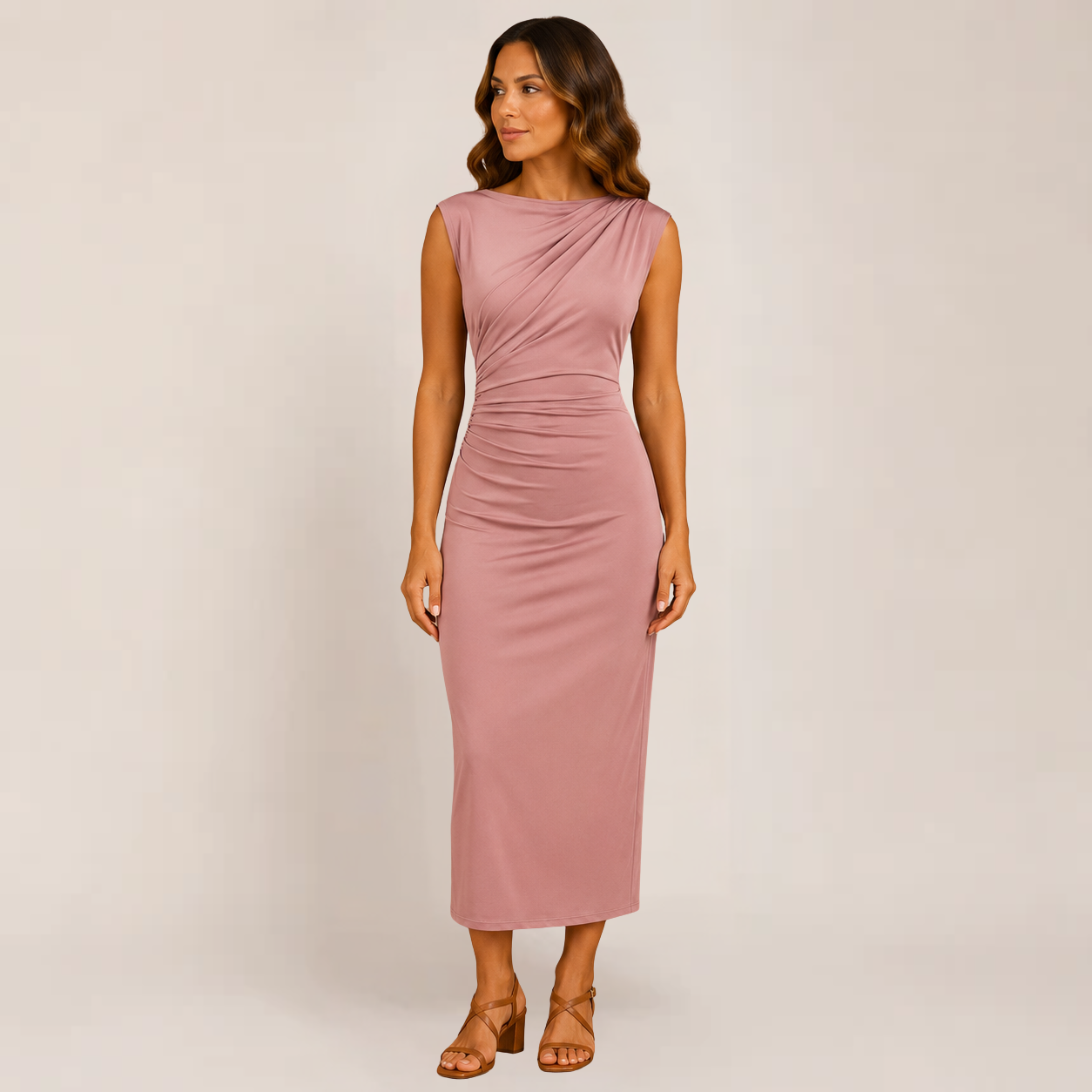 Melo Bodycon Dress | Elegant Black Cocktail Dress with Back Slit