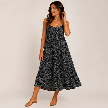 Mira Floral Sundress | Flowy Summer Dress for Wedding Guests, Plus Size Available
