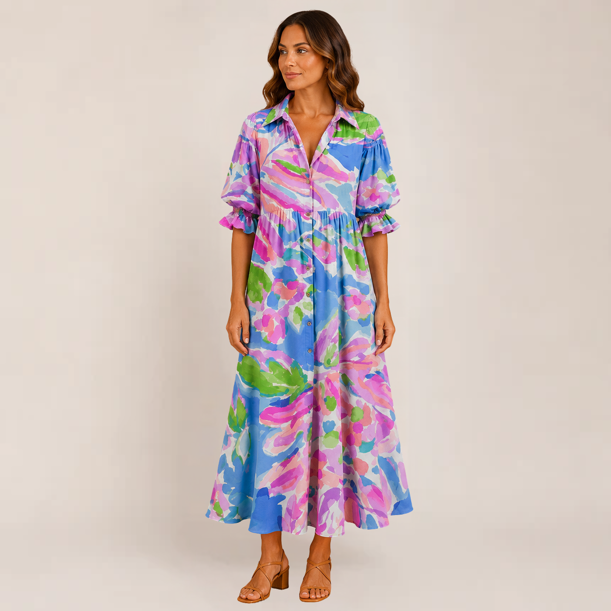 Mira Maxi Dress | Flowy Boho Summer Style, Available in Multicolor and White