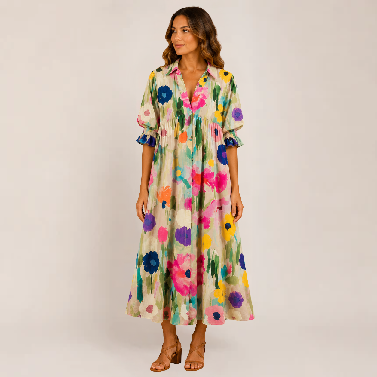 Mira Maxi Dress | Flowy Boho Summer Style, Available in Multicolor and White