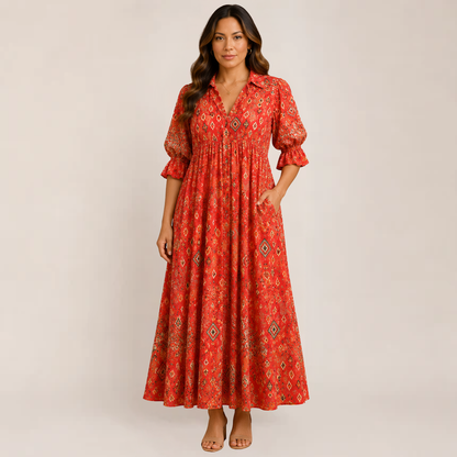 Mira Maxi Dress | Flowy Boho Summer Style, Available in Multicolor and White