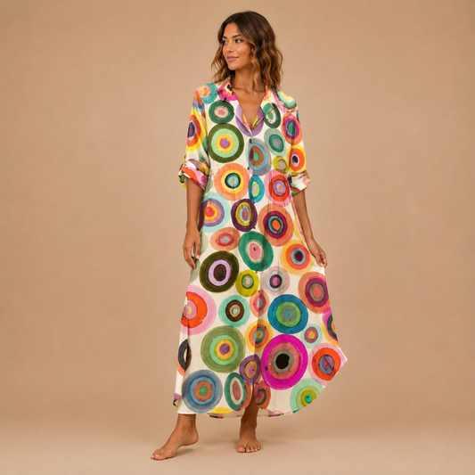 Mira Maxi Dress | Flowy Boho Summer Style, Available in Multicolor and White