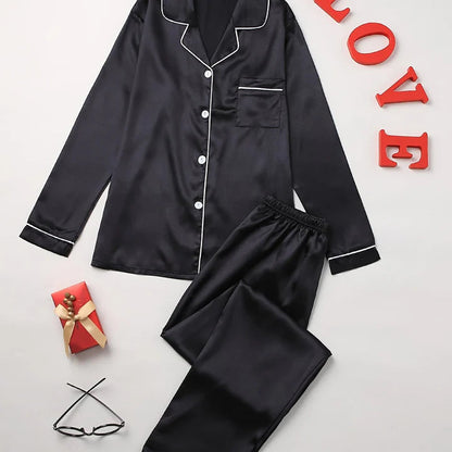 Mira Pajama Set | Elegant Satin Lounge Wear 11