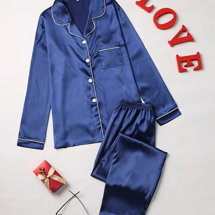 Mira Pajama Set | Elegant Satin Lounge Wear 12