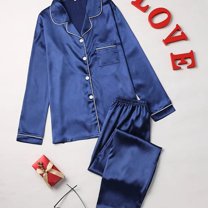 Mira Pajama Set | Elegant Satin Lounge Wear 12